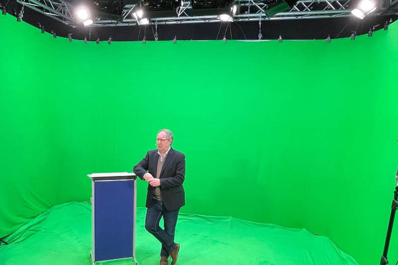 Greenscreen TV-Studio in Kiel